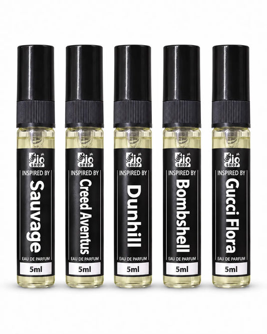 Bio Shop Creed Aventus inspired perfume tester 5ml spray bottle.
