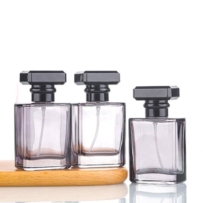 50ml Square Empty Glass Perfume Bottle – Rectangular Refillable Spray Bottle