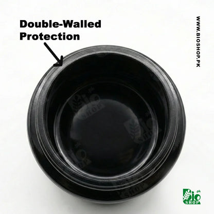 50g Black Empty Night Cream Jar with Double - Walled Protection Airtight Cap