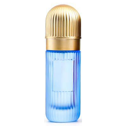 30ml Refillable Colorful Glass Empty Perfume Spray Bottle – Ribbed Design, Gold Cap