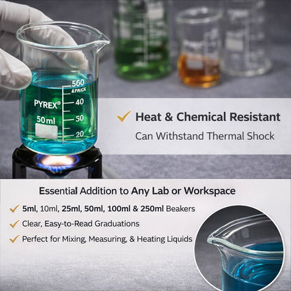 Pyrex Borosilicate Glass Beakers Set