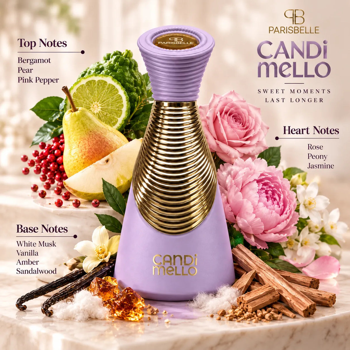 ParisBelle Candi Mello 100ml perfume bottle