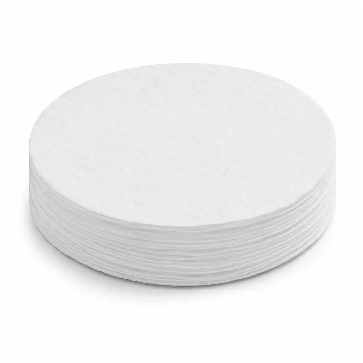 White disposable filter paper for solution and liquid filtration