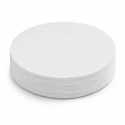 White disposable filter paper for solution and liquid filtration