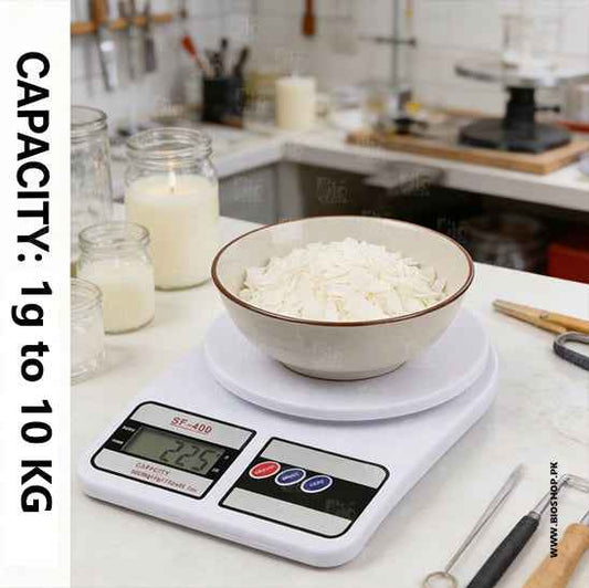 High Precision Digital Kitchen Scale – 10kg Capacity | 1g Accuracy | Grams & Ounces