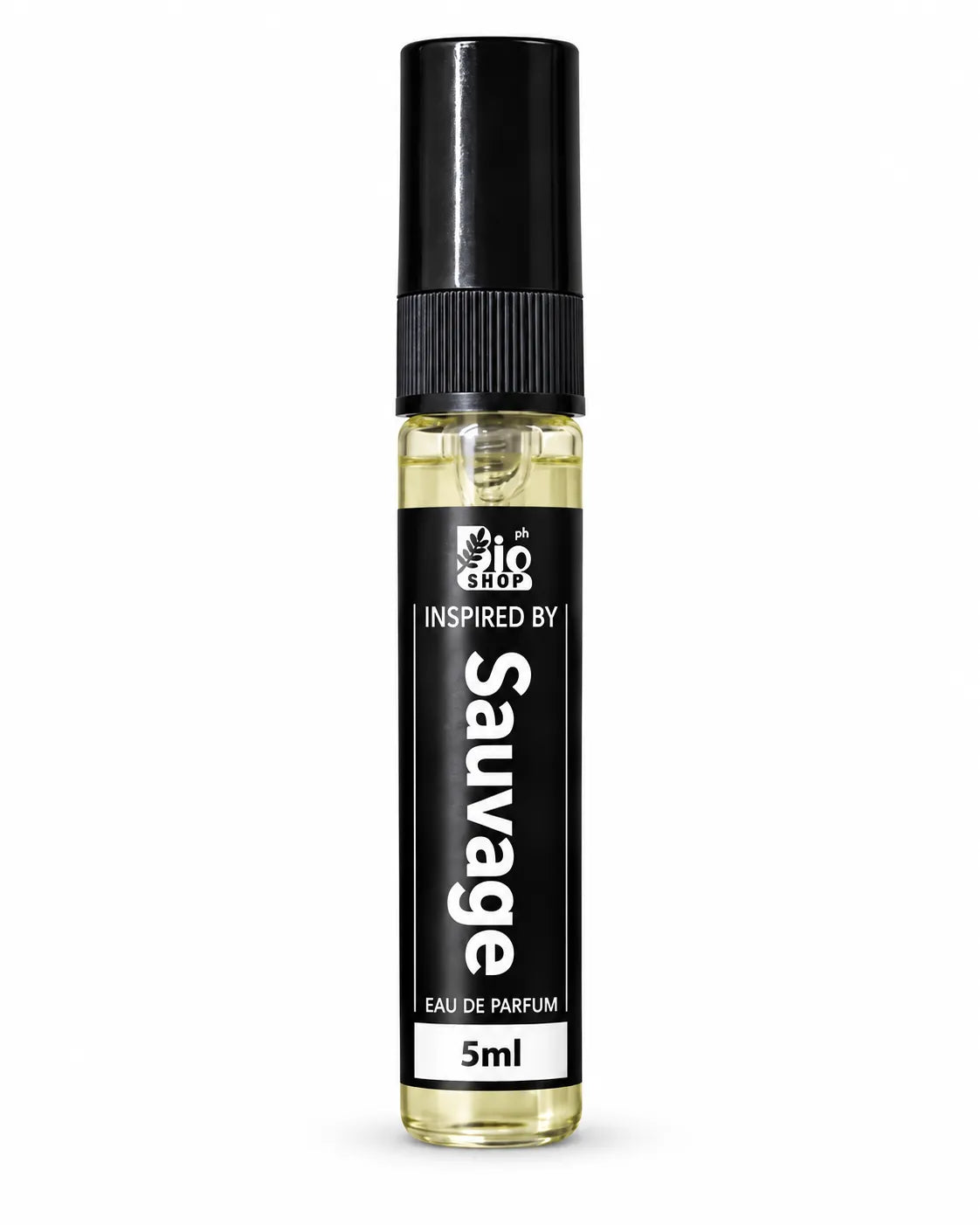 Sauvage inspired 5ml fresh spicy men's perfume featuring bergamot pepper lavender and woody fragrance notes