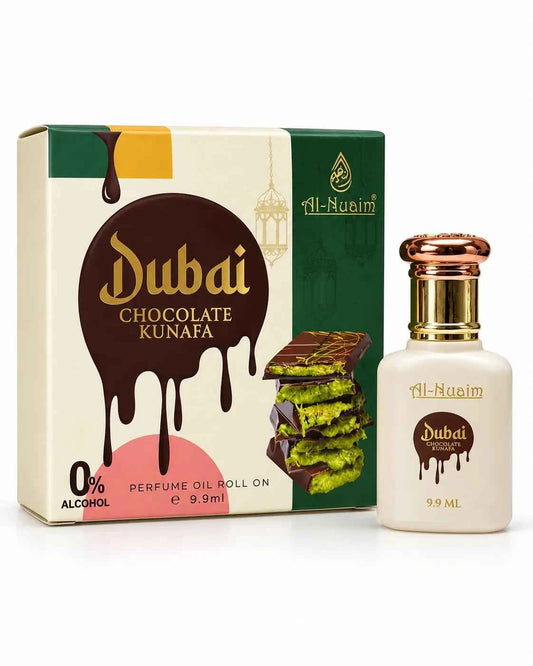 Al-Nuaim Dubai Chocolate Kunafa Perfume Oil Roll-On 9.9ml (Premium Series)