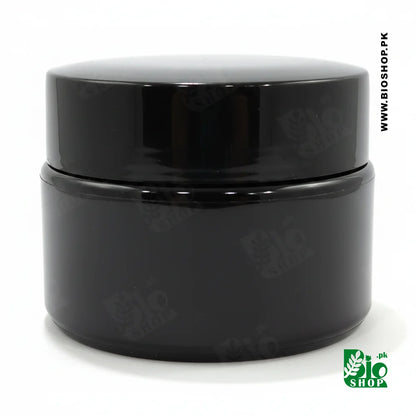 50g Black Empty Night Cream Jar with Double - Walled Protection Airtight Cap