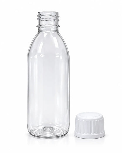 Clear 120ml PET bottle for toner, shampoo and DIY formulations