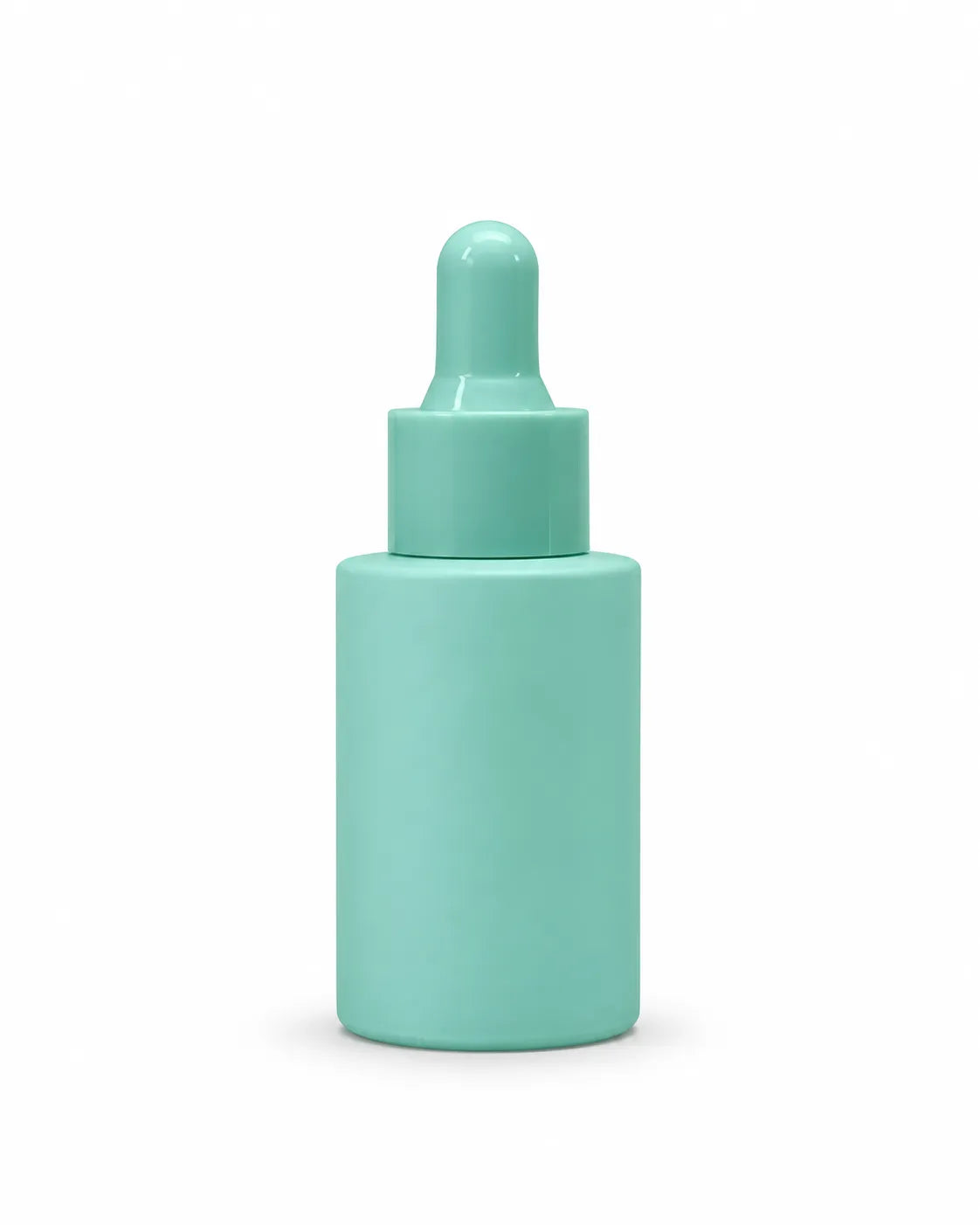  30ml dropper bottle collection in purple, green, mint and pink for beauty packaging