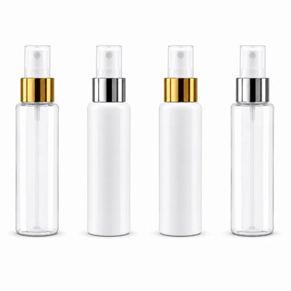 Empty White Cosmetic Bottle with Fine Mist Sprayer