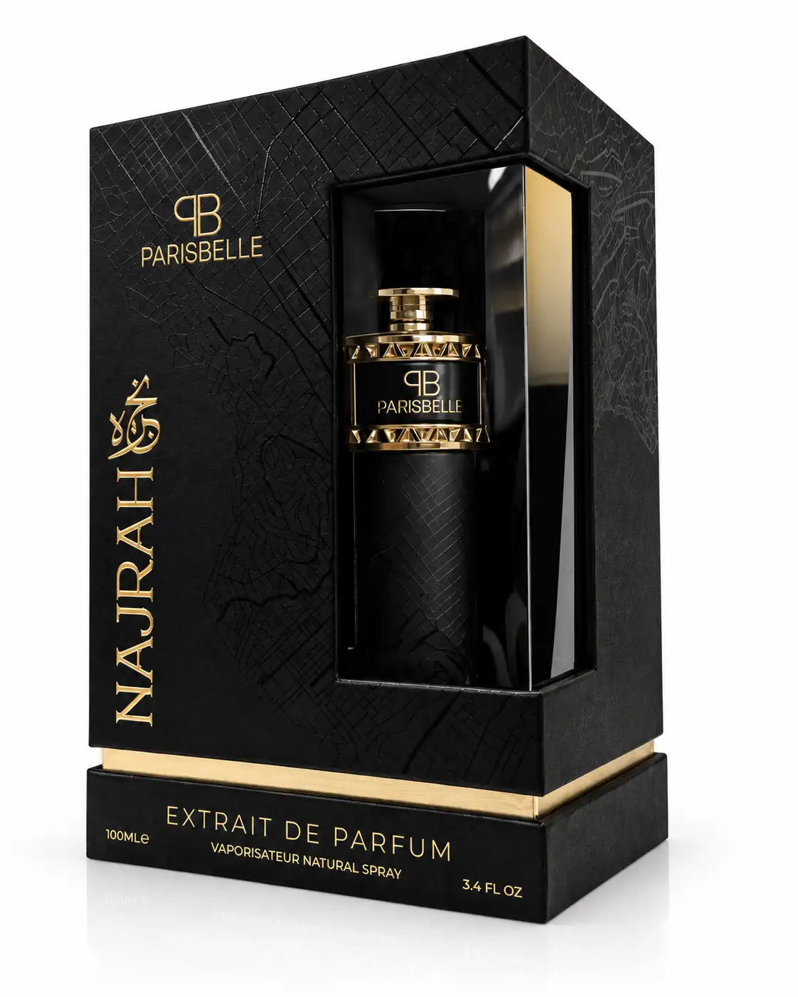Premium Parisbelle Lazham Extrait de Parfum bottle with designer packaging