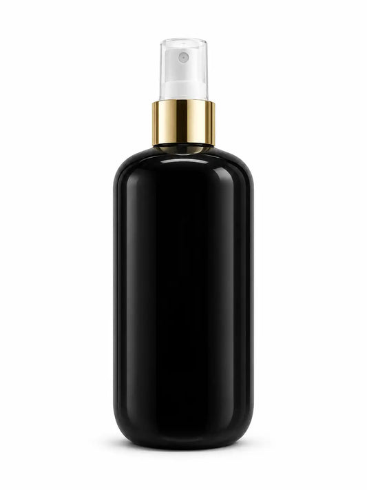 300ml Black Fine Mist Spray Bottle for Haircare and Body Care Products