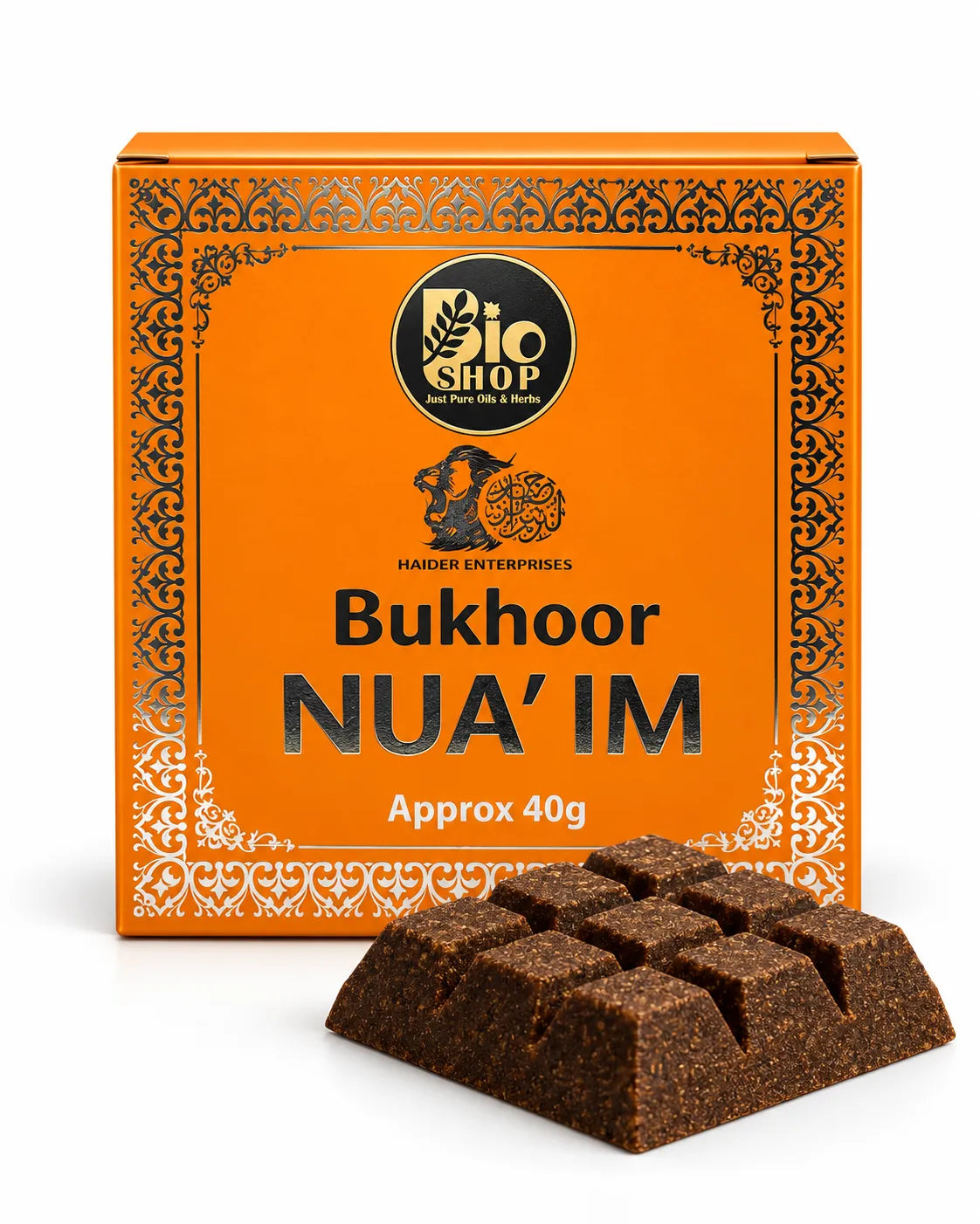 Bio Shop Ghilaf-e-Kaaba Bakhoor 40g black and gold box
Ghilaf-e-Kaaba premium oriental incense with bakhoor blocks

