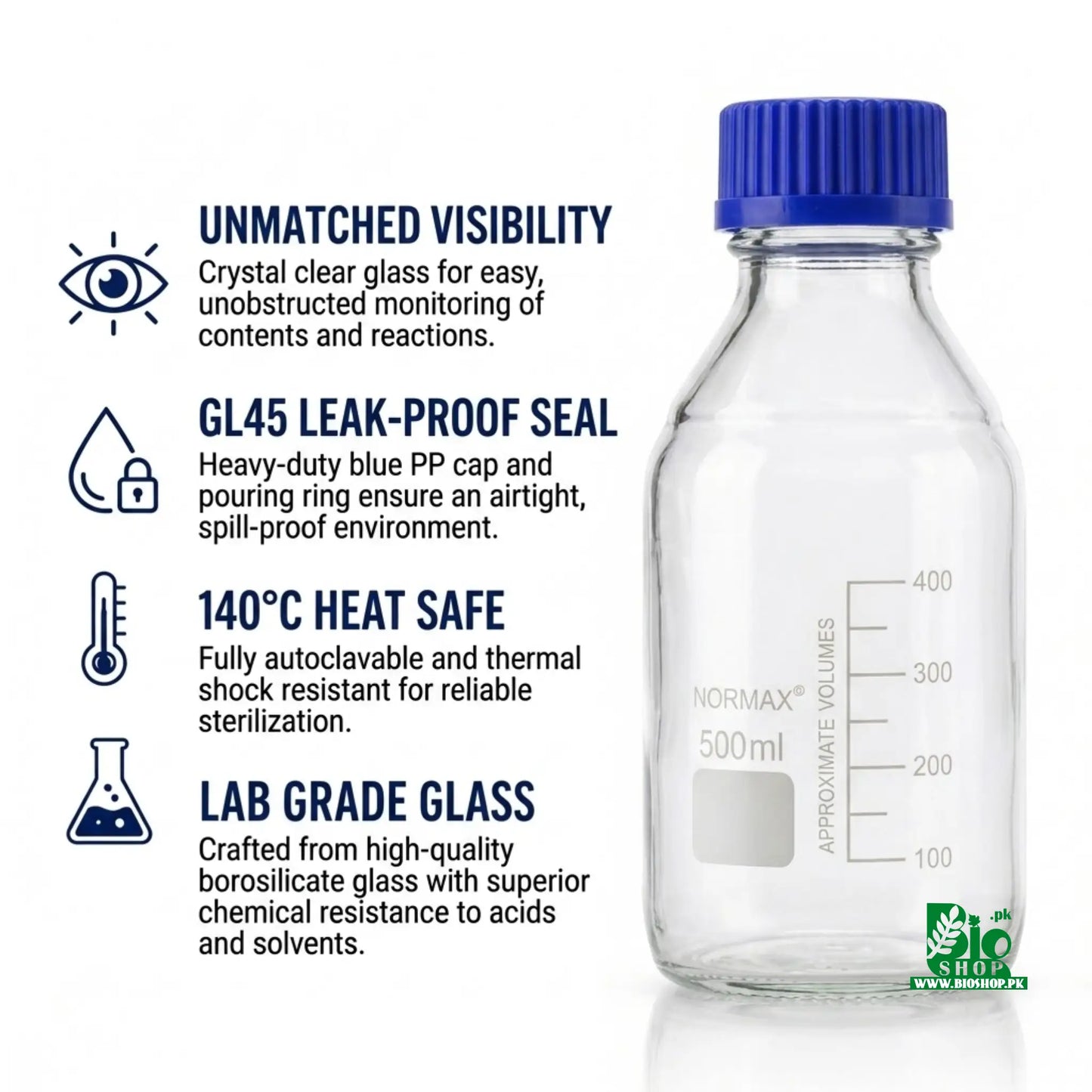 Clear Glass Bottle for Perfume Maceration, Maturation & Storage