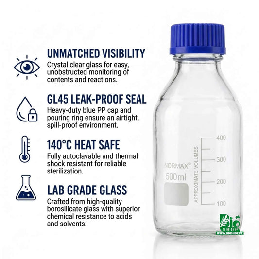 Clear Glass Bottle for Perfume Maceration, Maturation & Storage