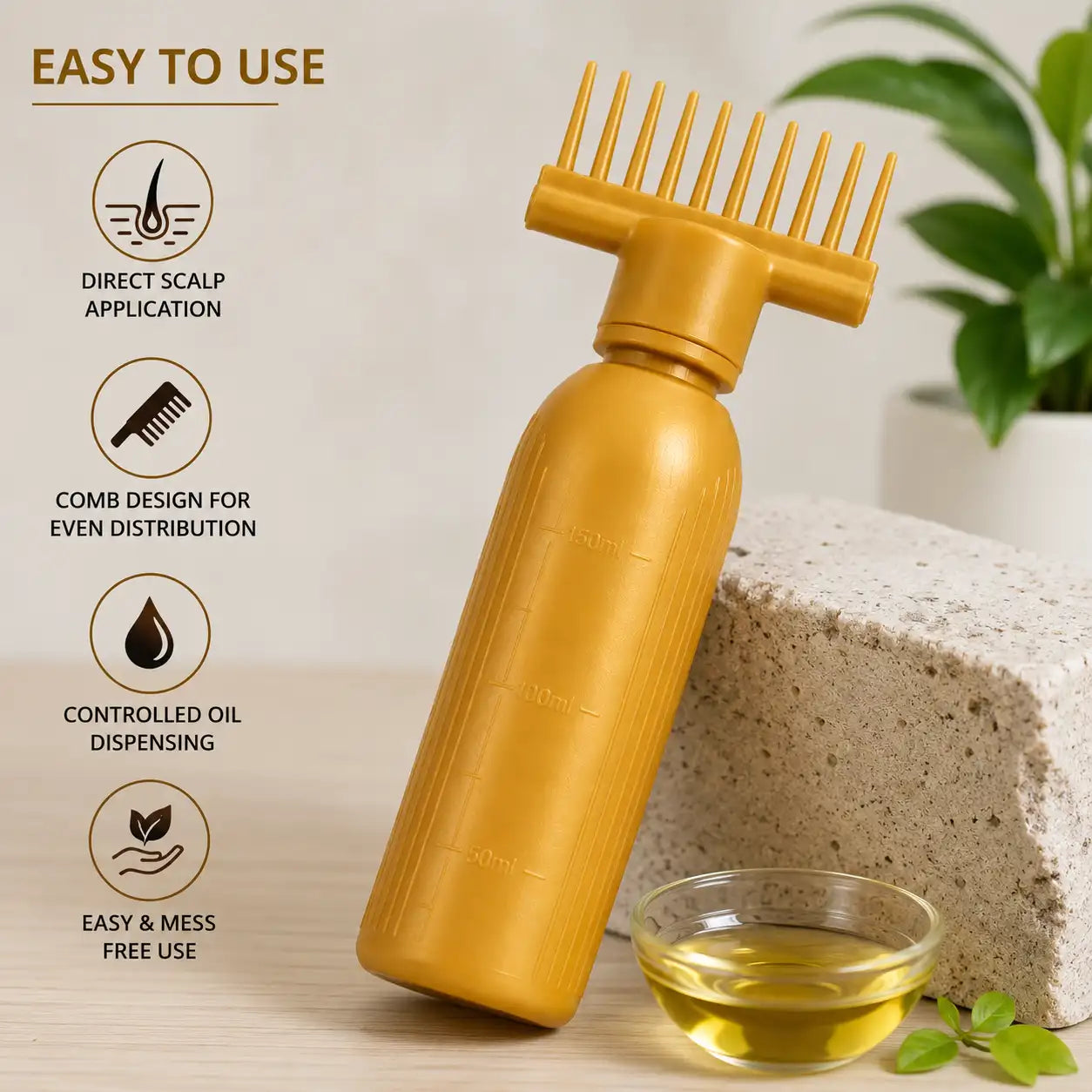 Hair Oil Application Bottle