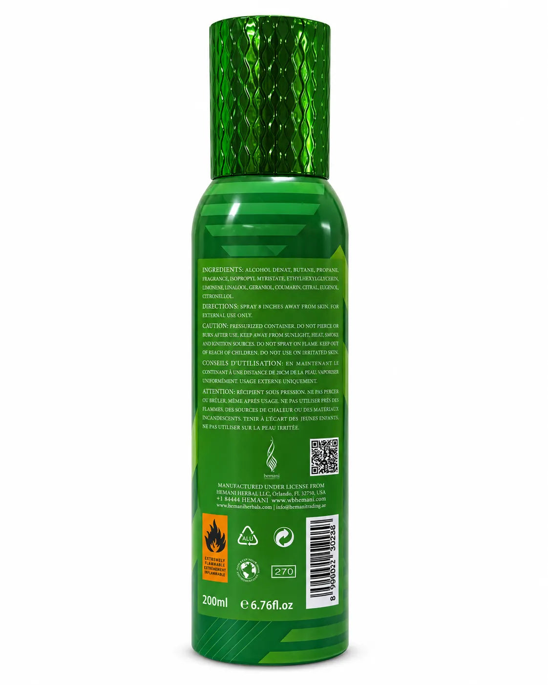 Radiant perfumed body spray