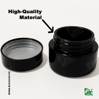 50g Black Empty Night Cream Jar with Double - Walled Protection Airtight Cap