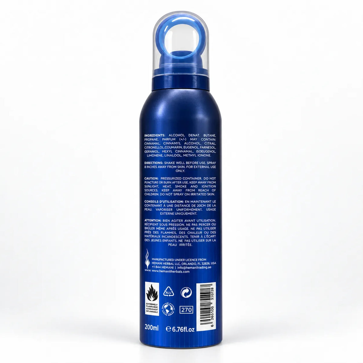 Blue De Ocean perfumed body spray