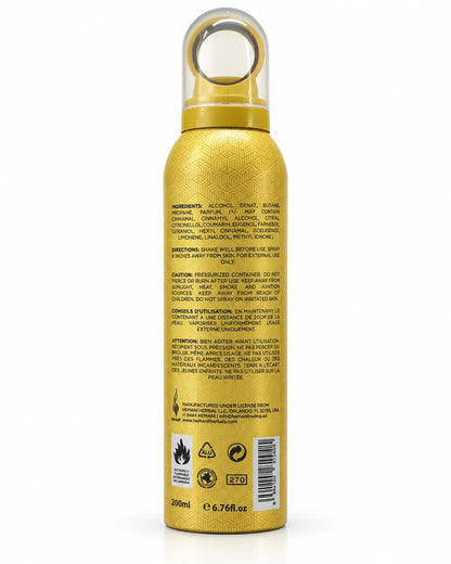 Millionaire perfumed body spray