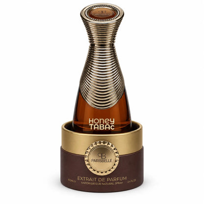 ParisBelle Honey Tabac 100ml perfume bottle on white background