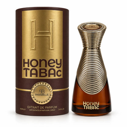 ParisBelle Honey Tabac Extrait de Parfum bottle and packaging