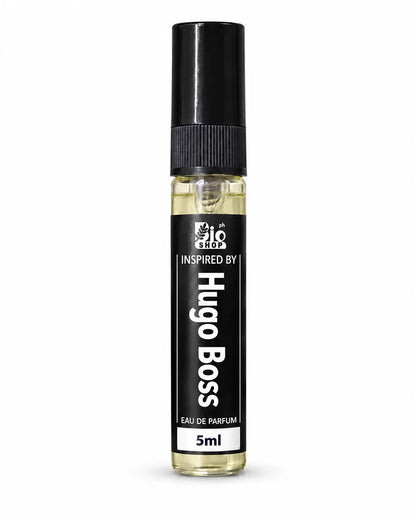 Hugo Boss inspired men's 5ml woody spicy fragrance spray with green apple cinnamon and cedarwood notes