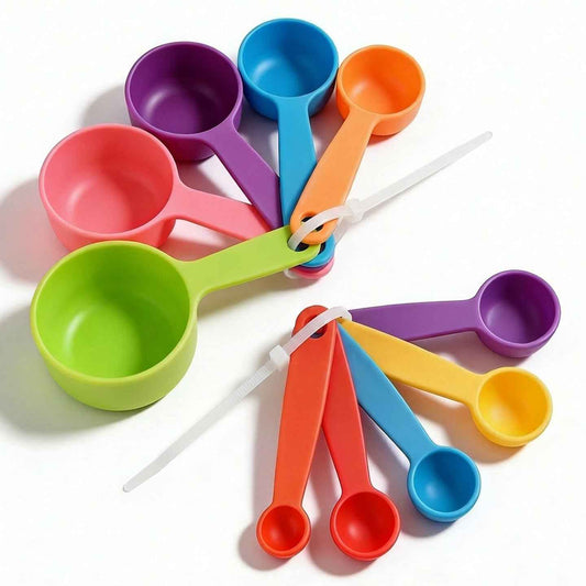 Measuring Spoons & Cups Set (10-Piece) | Accurate DIY & Kitchen Measuring Tools