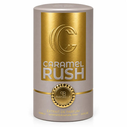 Caramel Rush Extrait De Parfum 100ml luxury fragrance bottle