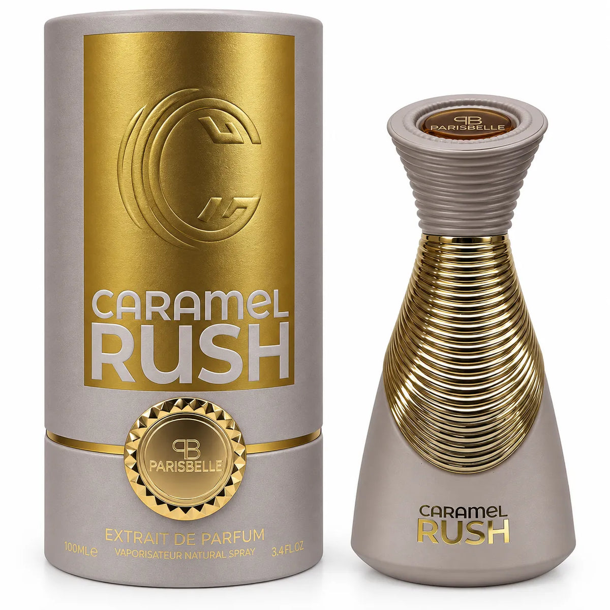 ParisBelle Caramel Rush Extrait De Parfum 100ml perfume bottle