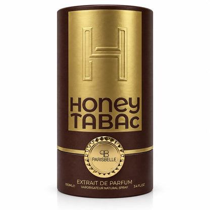 ParisBelle Honey Tabac Extrait de Parfum 100ml box on white background
