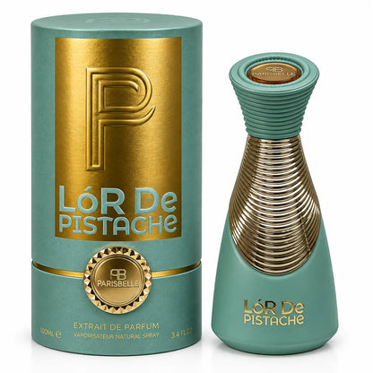 Lór De Pistache 100ml perfume bottle on white background