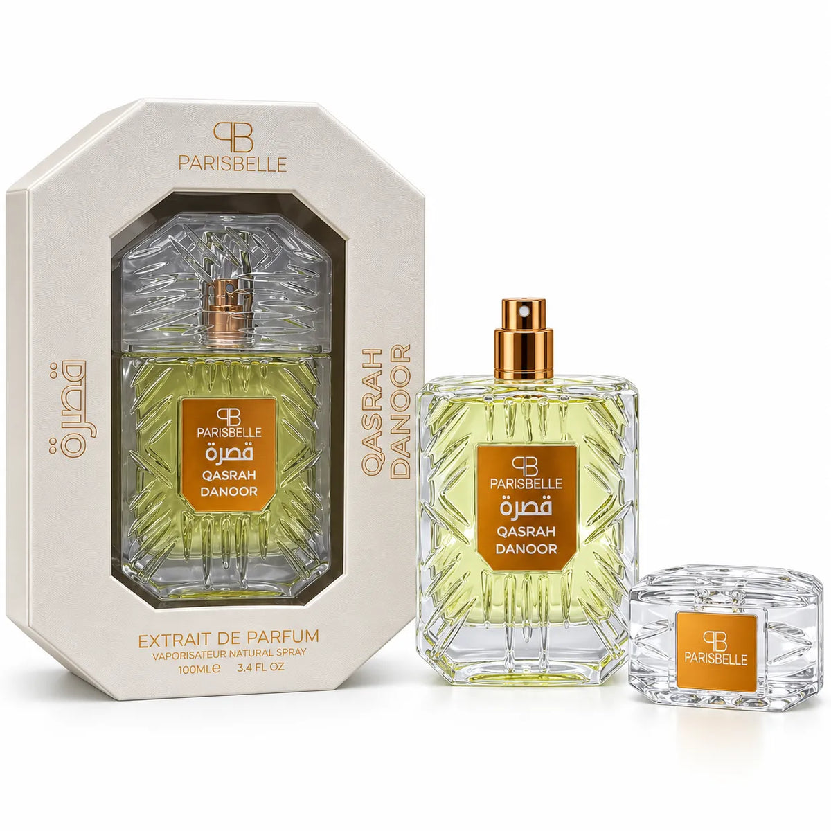 ParisBelle Qasrah Danoor 100ml luxury perfume gift set