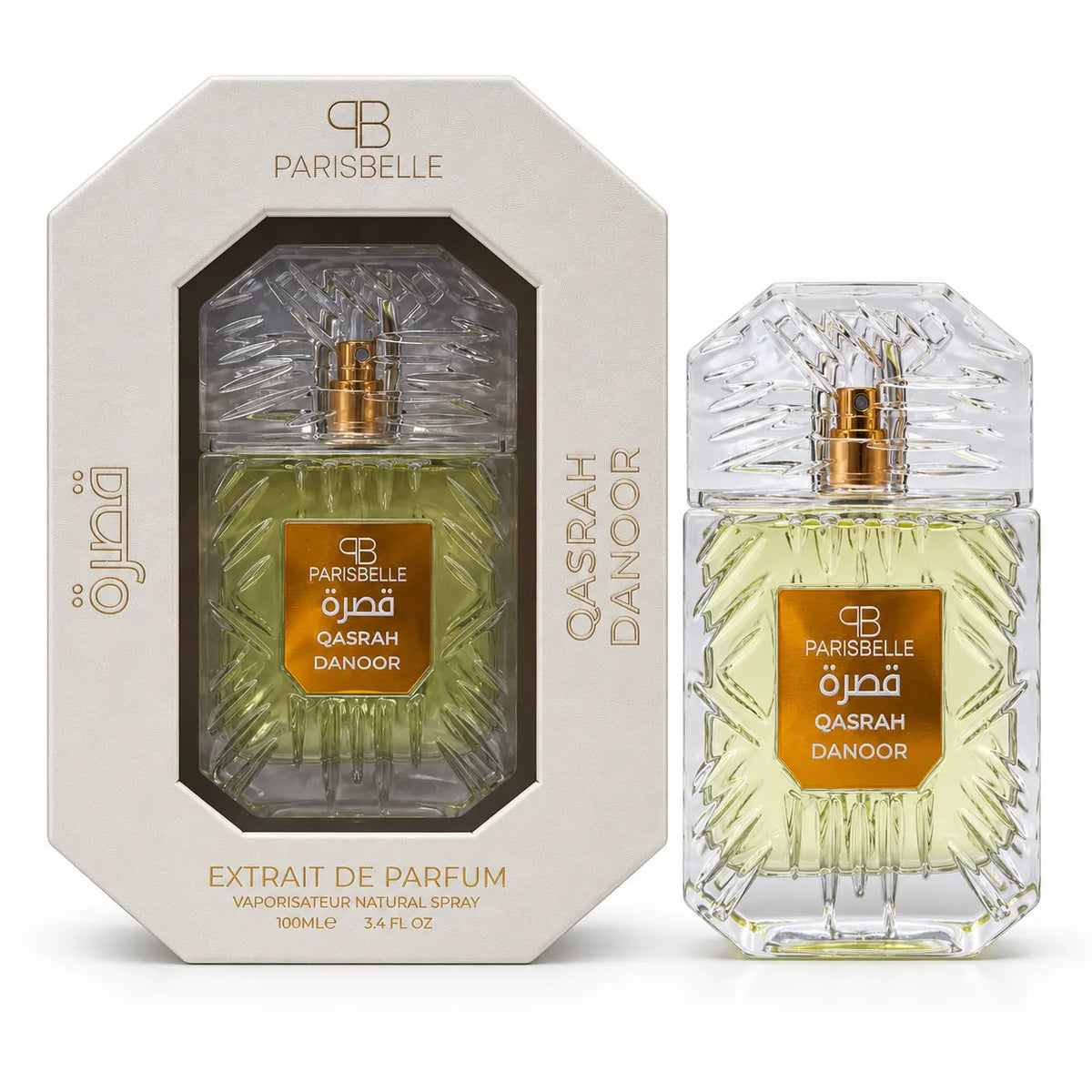 ParisBelle Qasrah Danoor Extrait de Parfum packaging