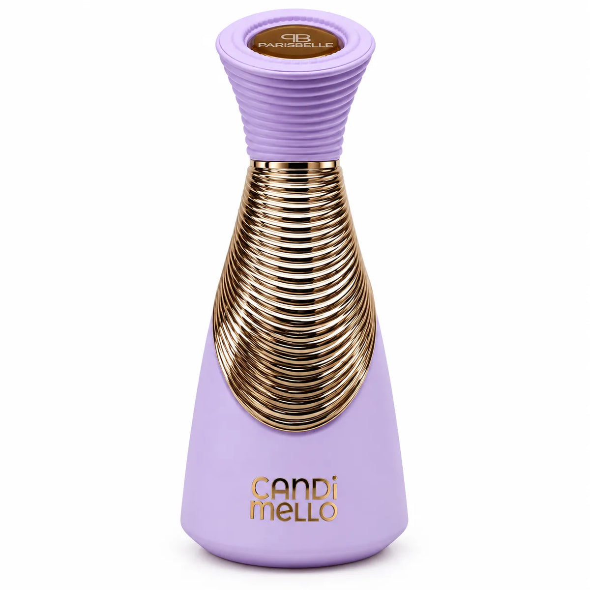 Candi Mello fragrance bottle held in hand while spraying