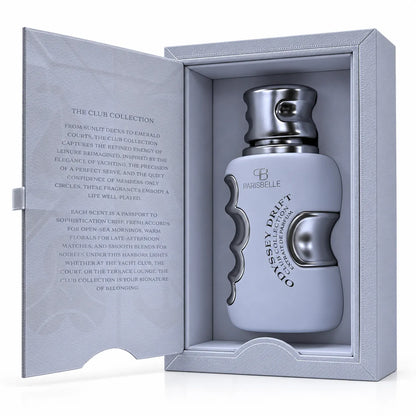 Parisbelle Odyssey Drift Extrait de Parfum 100ml silver grey perfume bottle