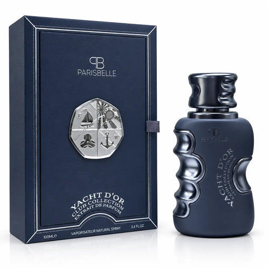 Parisbelle Yacht D’Or Extrait de Parfum 100ml navy designer perfume bottle