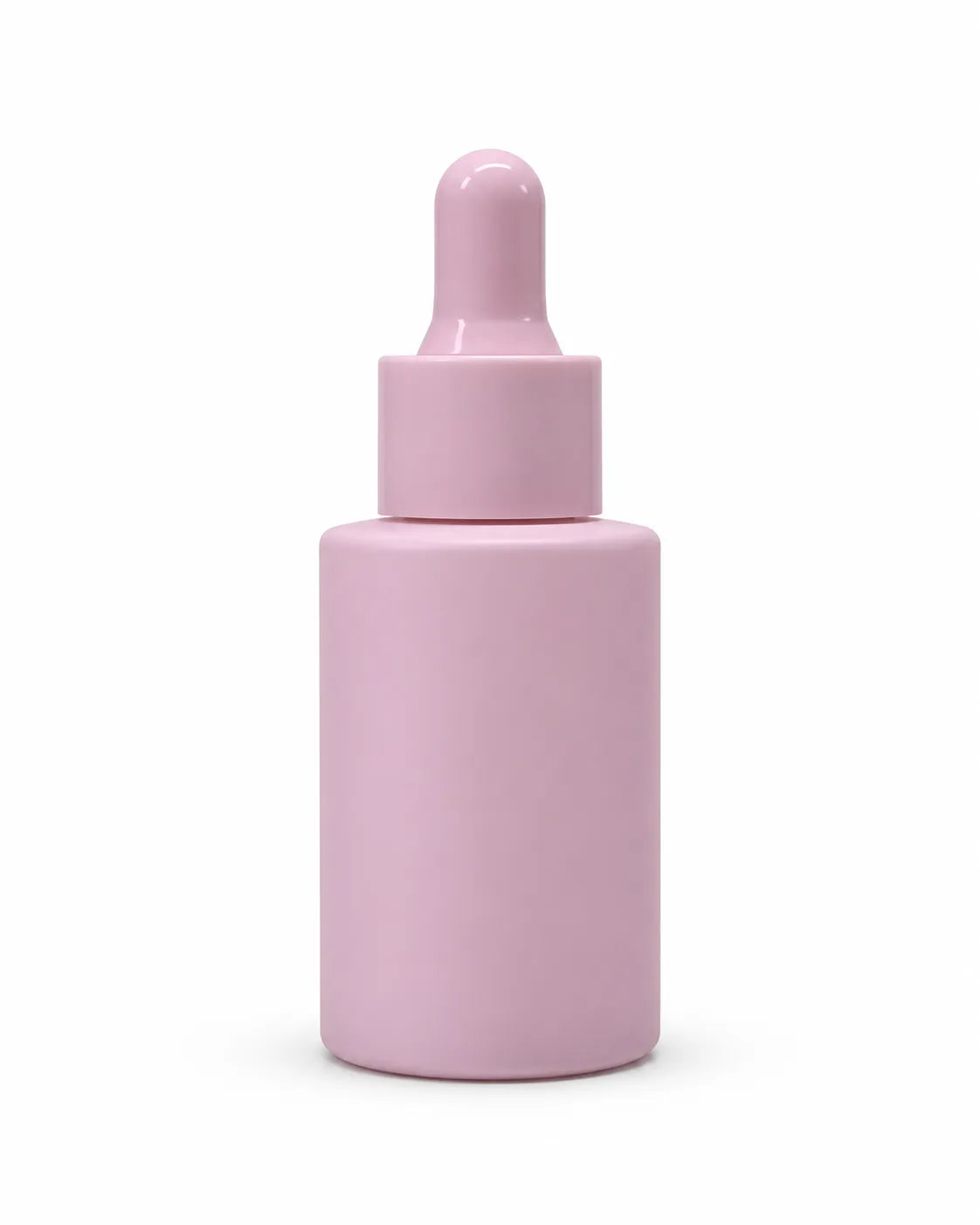 30ml cosmetic serum dropper bottle set in soft pastel colors for skincare and oil packaging