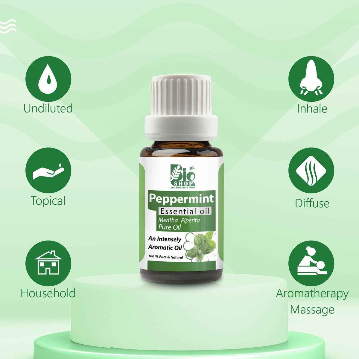 Peppermint Essential Oil – Cooling, Stimulating & Refreshing | Bio Shop ...