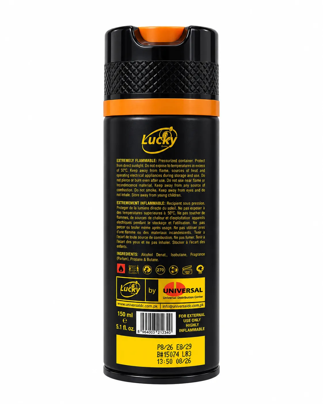 lucky fire perfumed spray 150ml,