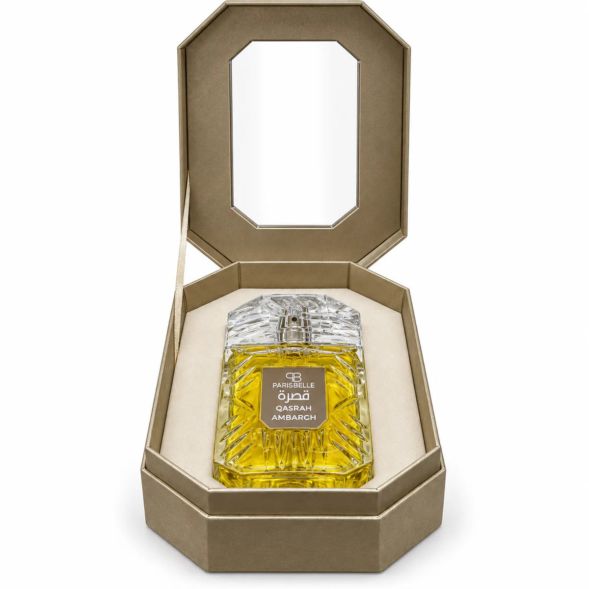 Qasrah Ambargh Extrait de Parfum 100ml by Parisbelle in decorative window packaging