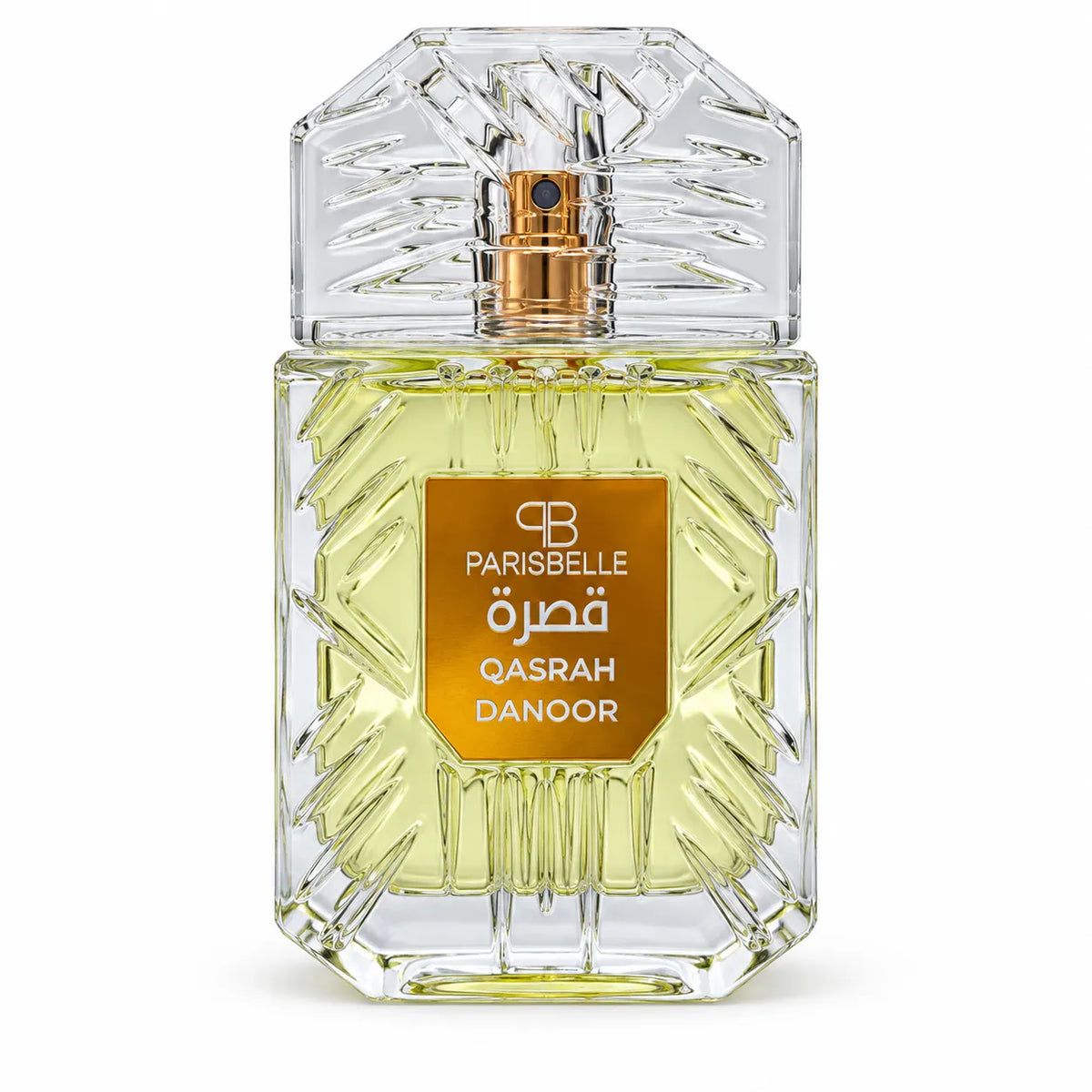 ParisBelle Qasrah Danoor perfume bottle 100ml on white background
