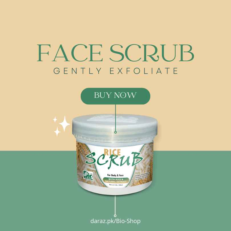 Process Rice Scrub Rice Scrub - BioShop™ Pakistan
