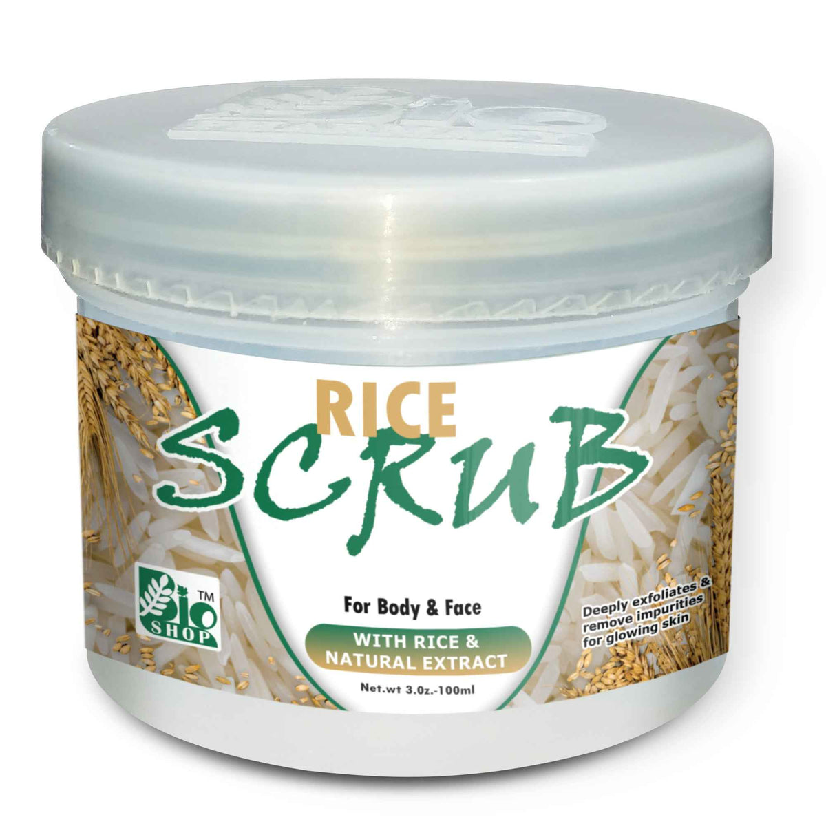 Process Rice Scrub Rice Scrub - BioShop™ Pakistan