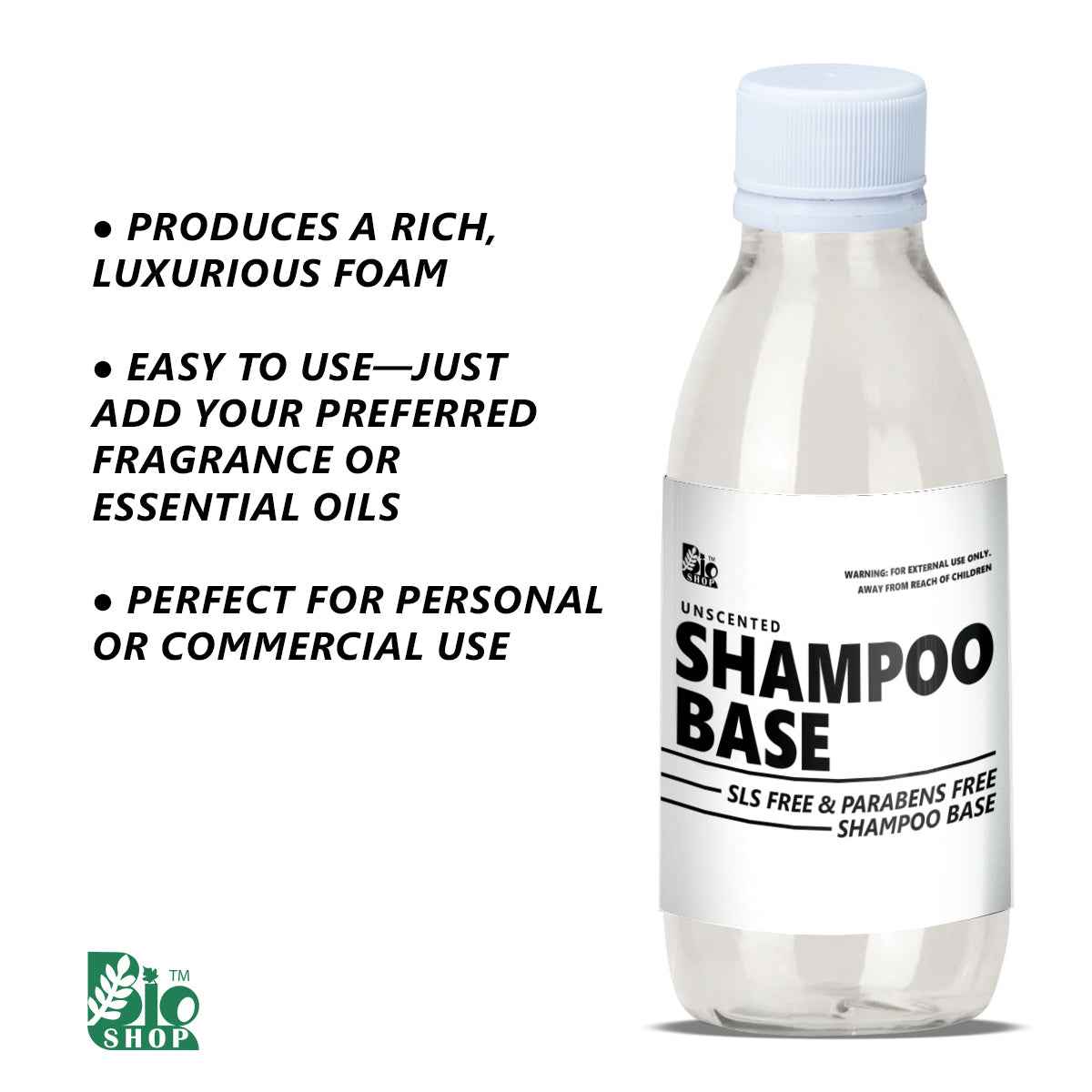 Shampoo Base - DIY Shampoo Making Ingredients – BioShop™ Pakistan