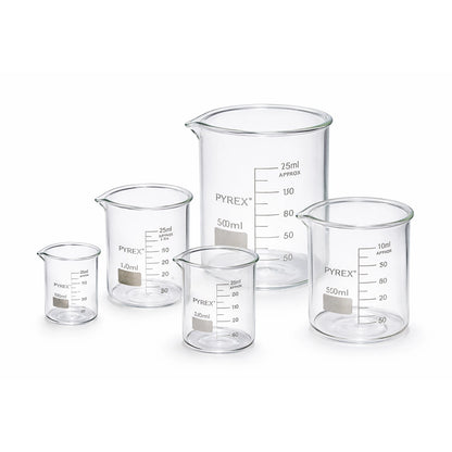 Pyrex Borosilicate Glass Beakers – 5ml to 5000ml
