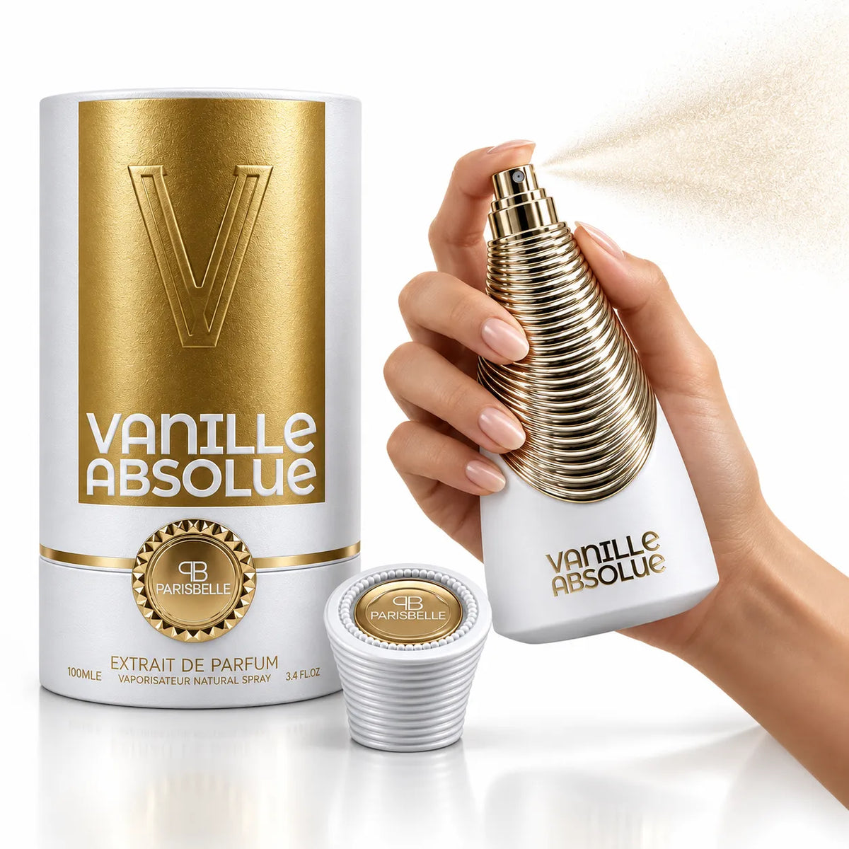 Parisbelle Tonka Brulee 100ml with luxury cylindrical box