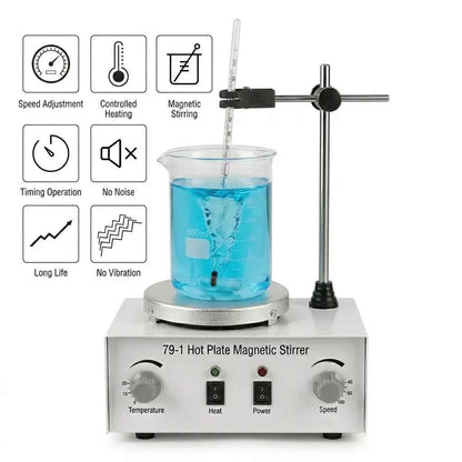 79-1 Hot Plate Magnetic Stirrer with Stand & Clamp