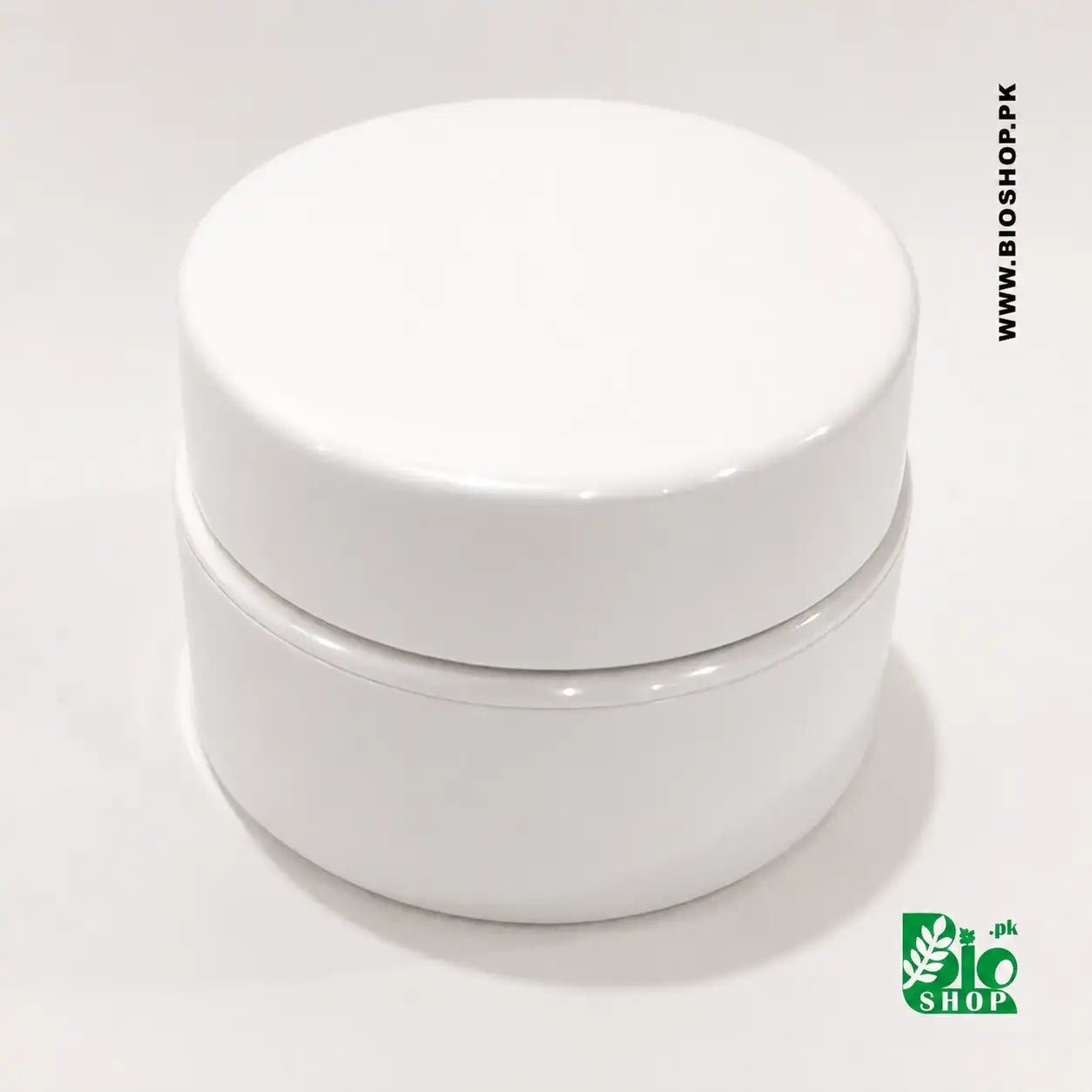 White Double Wall Cosmetic Jar for Face Creams Gels and Body Butters